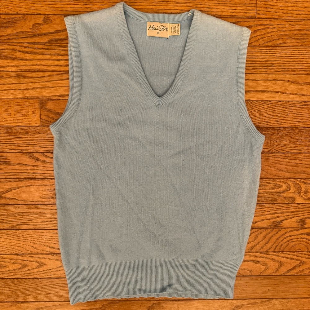 “Men’s Store” Blue Vest